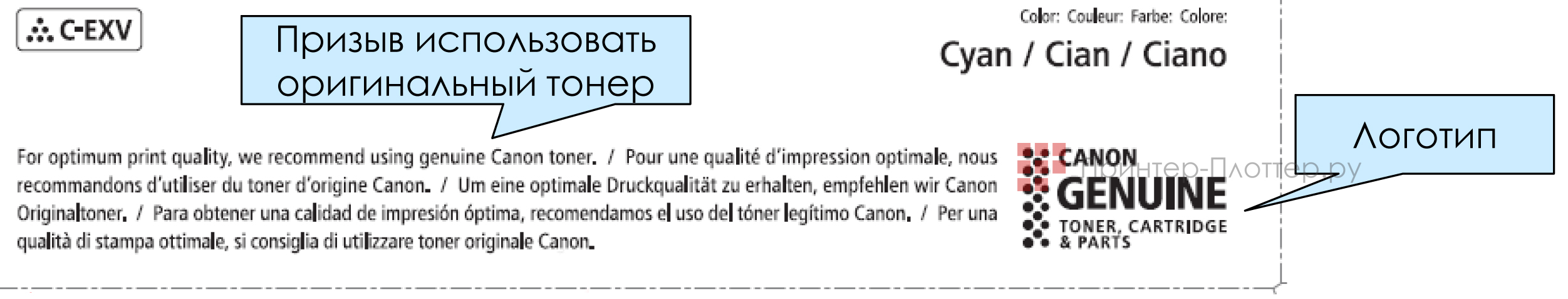 Canon C-EXV42 (black). Фокус на использование оригинального тонера
